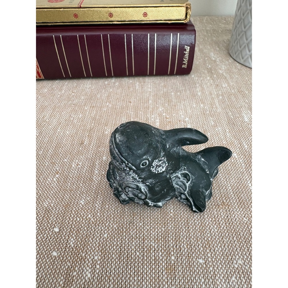 Signed Tim Wolfe Happy Whale Figurine 1988 Vintage Resin Cute Wildlife Sculpture